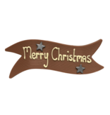 Chocolade Vaandel "Merry Christmas" - Kerst chocolade