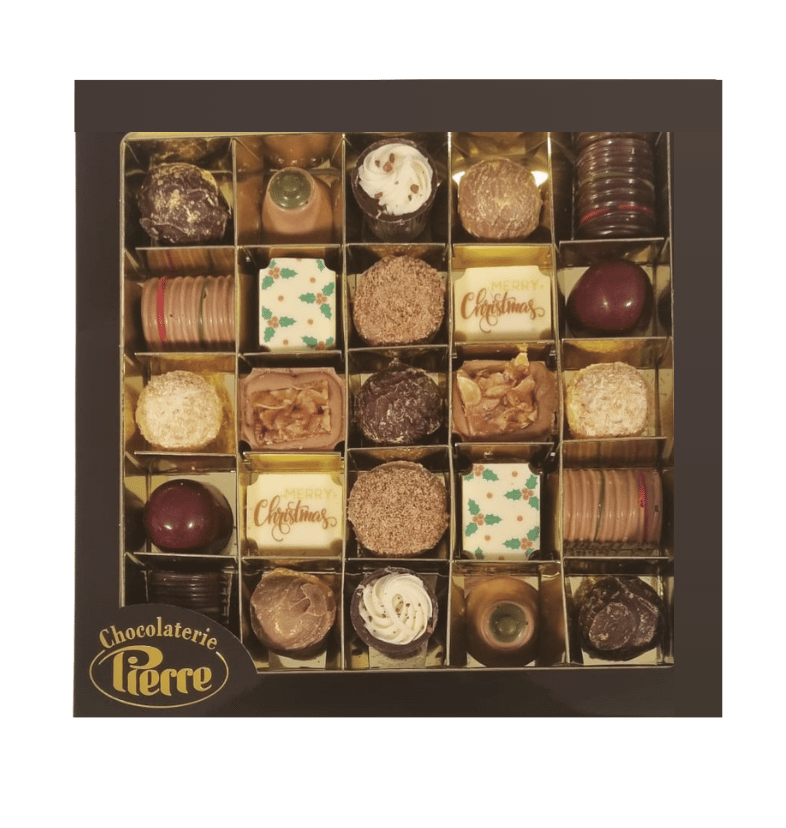 Luxe cadeaubox met 25 bonbons - Ambachtelijke chocolade