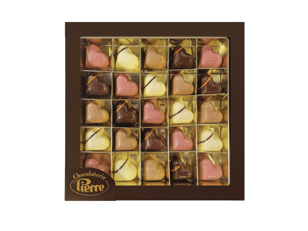 Luxe box 25 hartjesbonbons