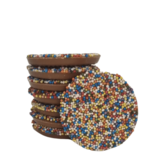 Chocoladeflik met discodip - feestelijke chocolade