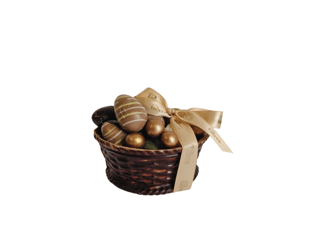 Mandje met paaseitjes