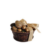 Chocolade mandje met paaaseitjes - chocolade Pasen