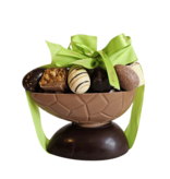 Luxe Paasei Klassiek met ambachtelijke paasbonbons - chocolade Pasen
