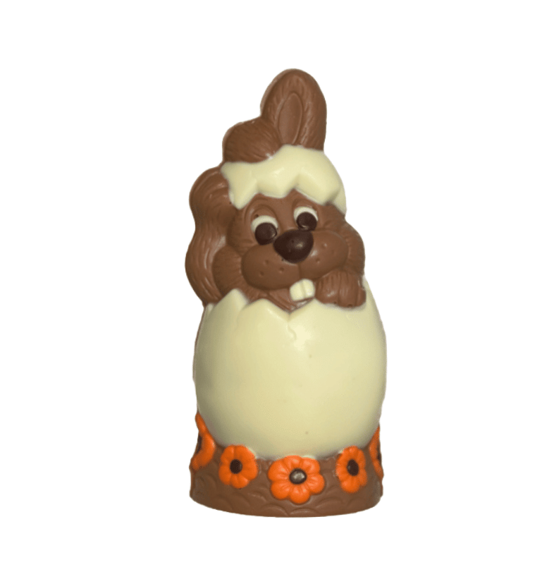 Paashaas Calimero – chocolade paashaas verstopt in ei