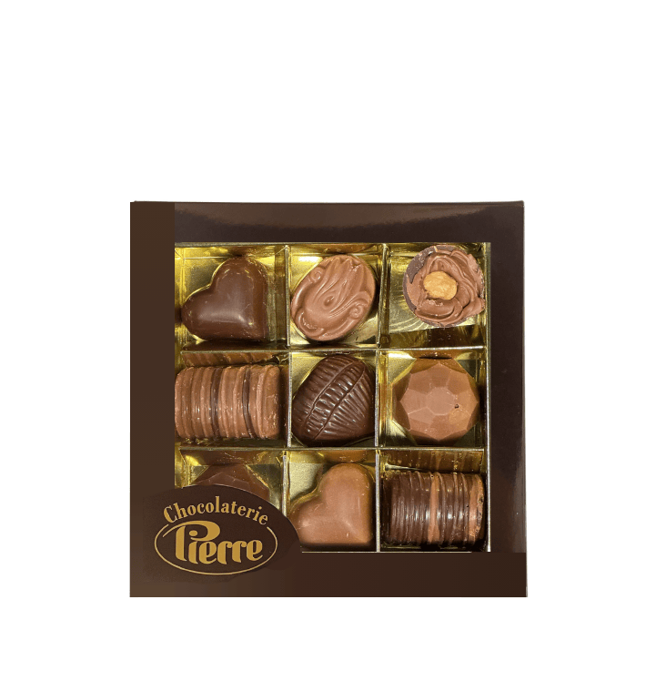 Suikervrije bonbons in luxe cadeaubox - 9 stuks - Ambachtelijke chocolade