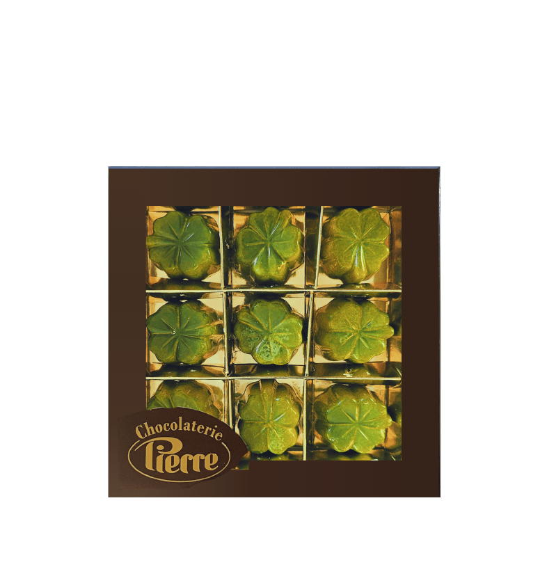 Klavertje Vier Bonbons – Geluk & Beterschap Chocolade Cadeau