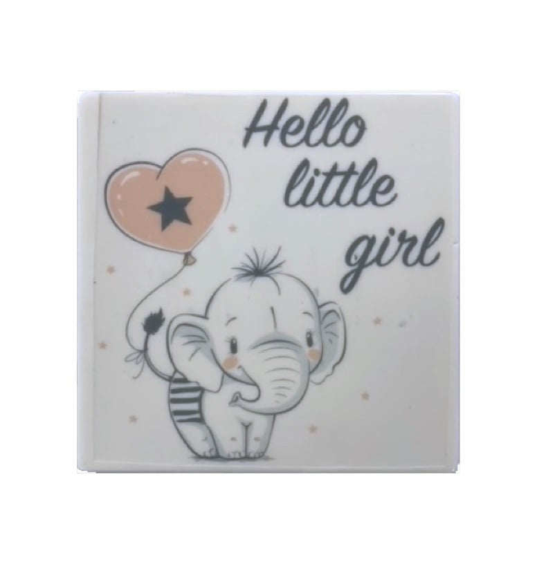 Chocoladetablet Geboorte – Hello Little Girl, Boy of One | Melk, Wit of Puur