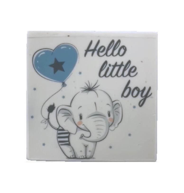 Chocoladetablet Geboorte – Hello Little Girl, Boy of One | Melk, Wit of Puur