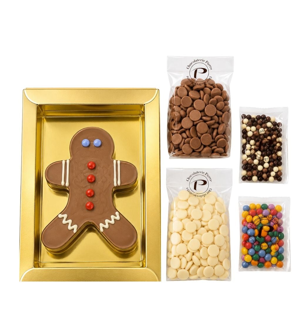 Chocolade Gingerbread DIY Pakket – Maak zelf je Gingerbreadmannetje
