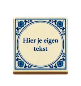 Delfts blauw tablet eigen tekst
