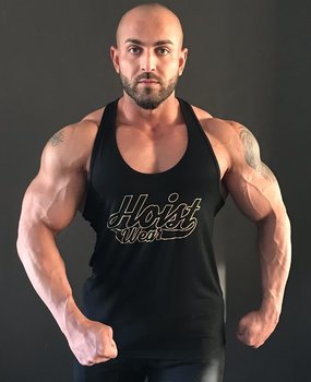 Hoistwear Elite-Stretch Black/Gold Hoist Singlet Hoistwear Elite-Stretch Black/Gold Hoist Singlet