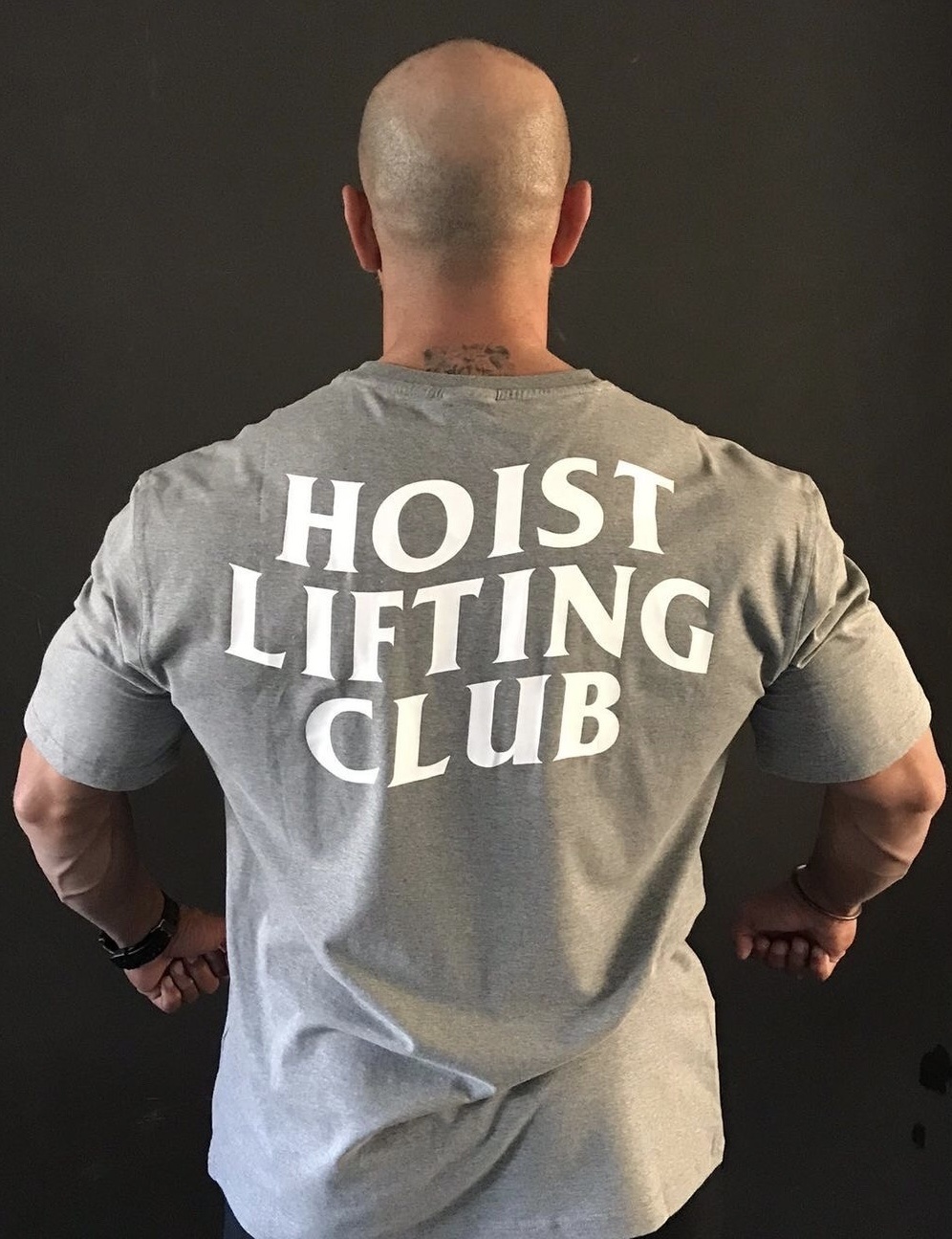 Gray Lifting Club Oversized Tshirt