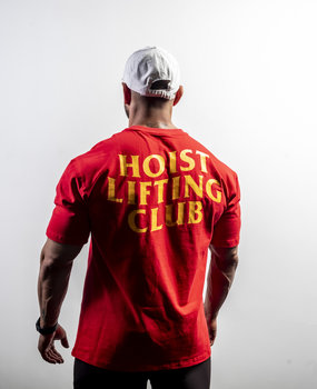 Hoistwear Lifting Club Oversized Tshirt Red Hoistwear Lifting Club Oversized Tshirt Red