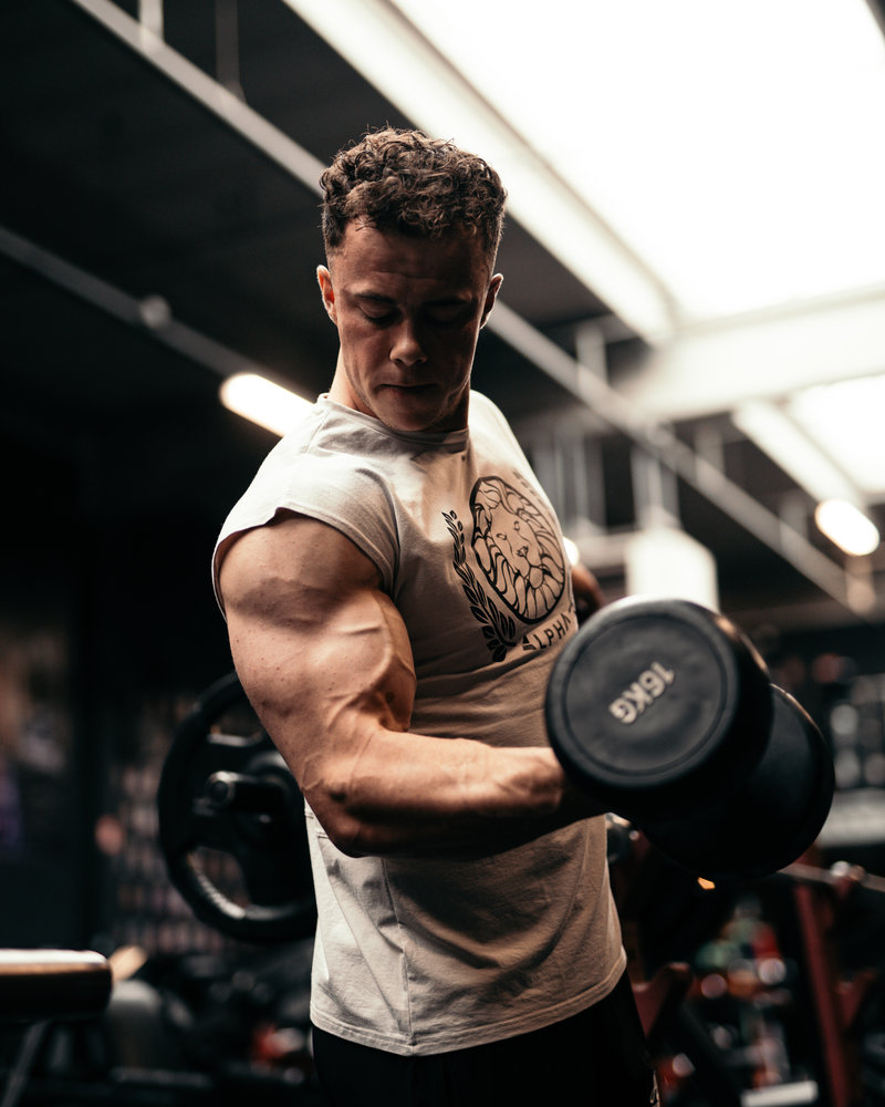 Hoistwear Alpha Cutoff Tank Beige Hoistwear Alpha Cutoff Tank Beige