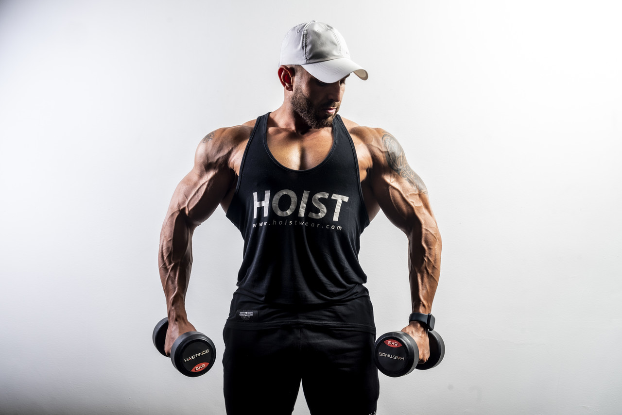Hoistwear Elite-Stretch Black/Grey Hoist Singlet Hoistwear Elite-Stretch Black/Grey Hoist Singlet