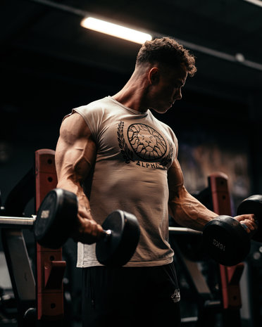 Hoistwear Alpha Cutoff Tank Beige Hoistwear Alpha Cutoff Tank Beige