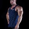 Hoistwear Hoist striped Navy singlet size S Hoistwear Hoist striped Navy singlet size S