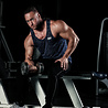 Hoistwear Hoist striped Navy singlet size S Hoistwear Hoist striped Navy singlet size S