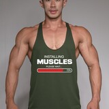 DYEH  Collection DYEH Installing Muscles Dri-Fit Army Singlet DYEH  Collection DYEH Installing Muscles Dri-Fit Army Singlet