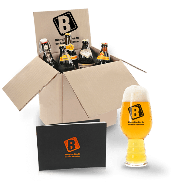 Beer tasting set 5 beers incl. glass and tasting block HiergibtsBier.de beer dispatch