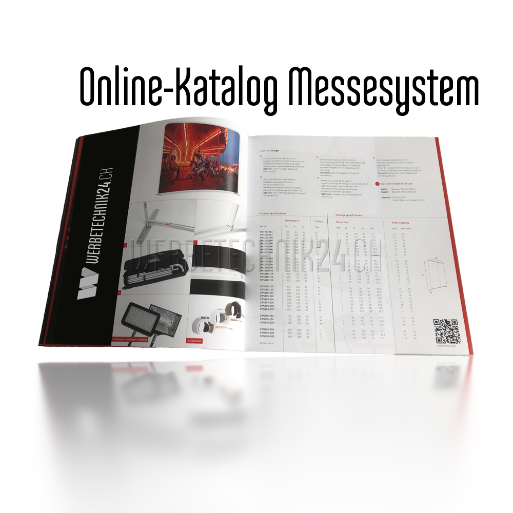 Bestellbare Produkte Messesystem