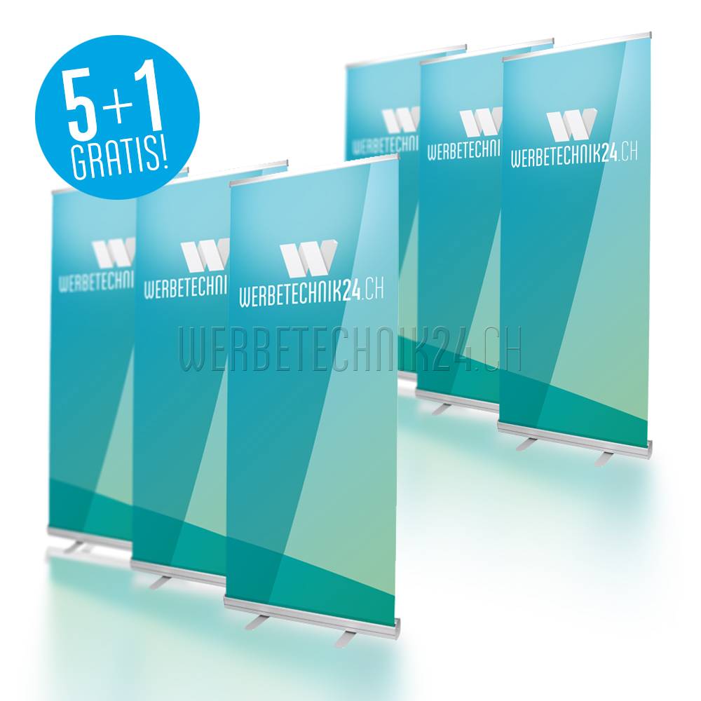 Roll-Up Classic 85x200cm Megapack 6 pièces