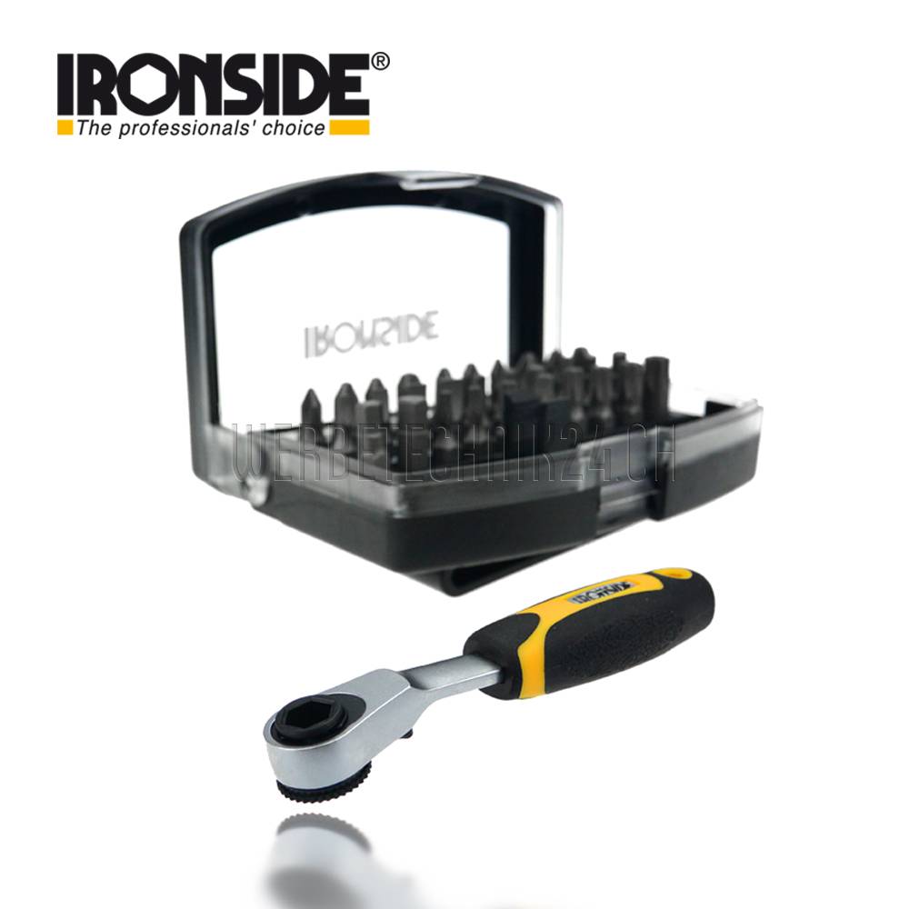 IRONSIDE® Bit-Set 31 tlg. mit Ratsche