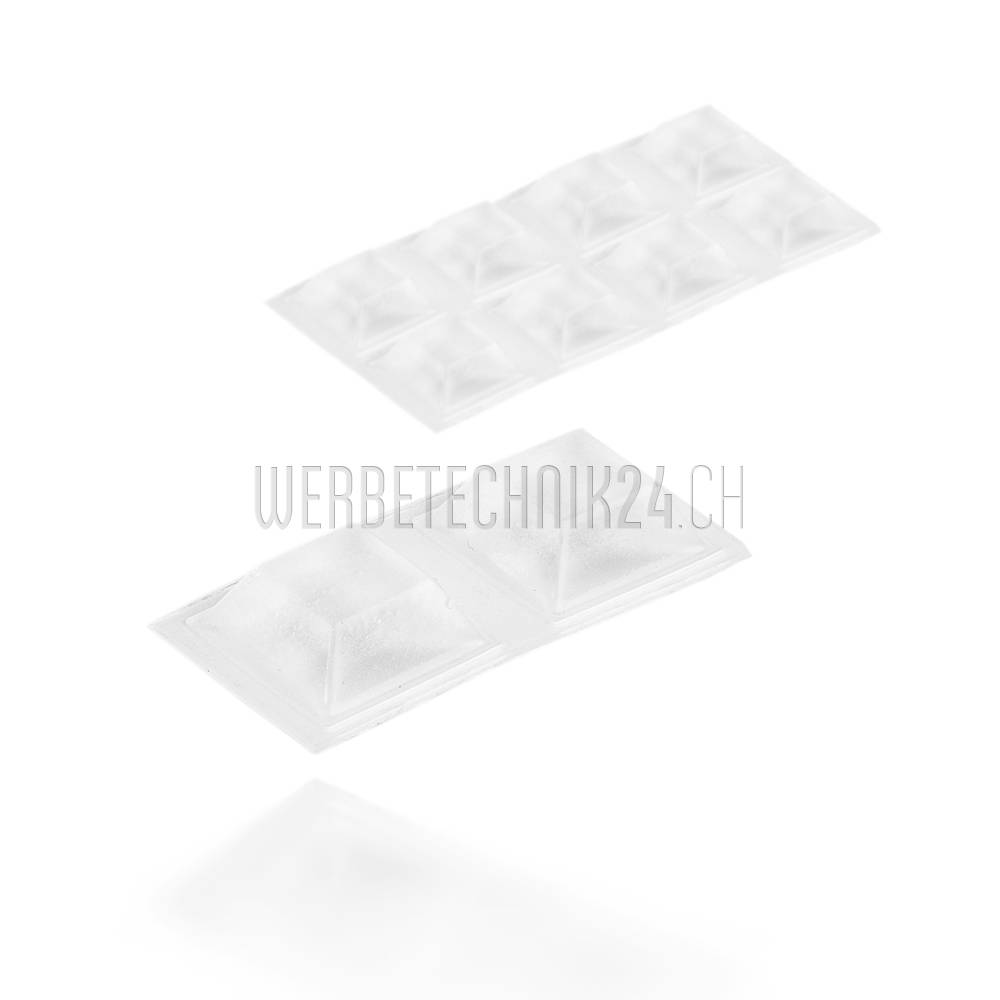 Entretoises adhésives transparentes en PU (10 pces)