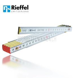 Rieffel® Glieder-Doppelmeter Holz weiss