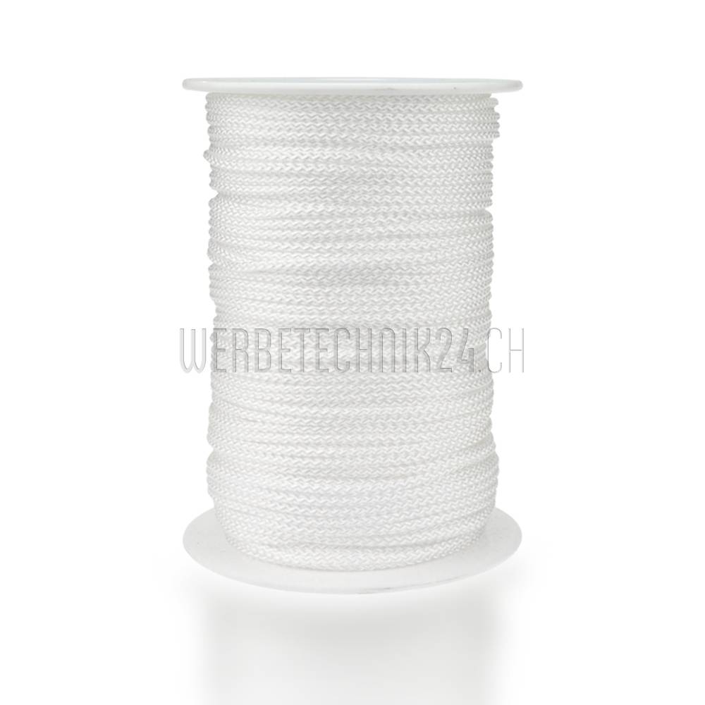 Cordon polyamide ø2.5mm blanc 100m