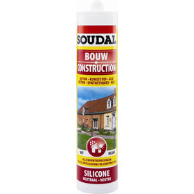 Bouw silicone transp 300 ml