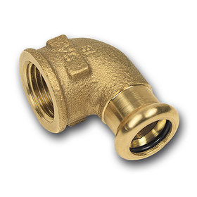 Pers Water Kniekoppeling 90° F 1/2 x 15