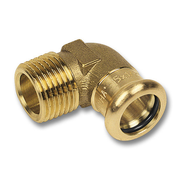 Pers Water Kniekoppeling 90° M