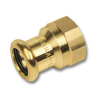 Pers Water Recht schroefbus F 1/2 x 15