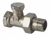 Rechte retourkraan 1/2"Mx1/2"F