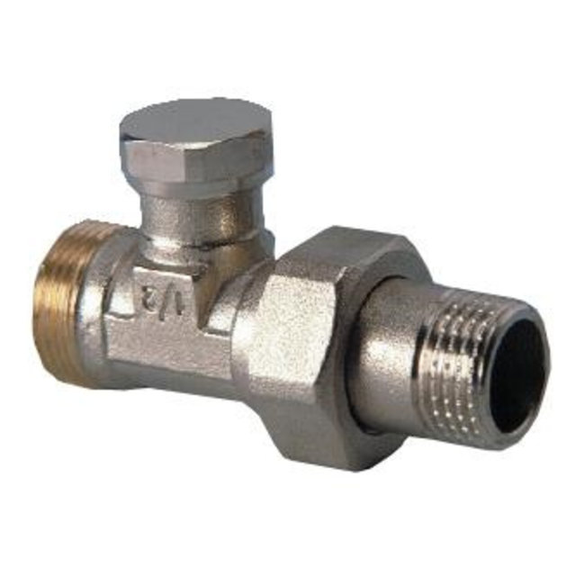 Rechte retourkraan 1/2"MxM24M