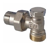 Haakse retourkraan 1/2"MxM24M