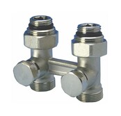 Recht H-stuk (2 - pijps) 1/2"MxM24M