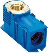 Enkele inbouwdoos perskopp. 16x2 (blauw)