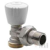 Haakse radiatorkraan vaste kraan 1/2F - 1/2M