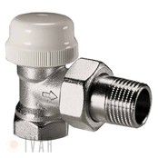 Haakse radiatorkraan 1/2"x1/2" ZK