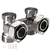 Haaks H-stuk (regelbaar) 1/2"MxM24M