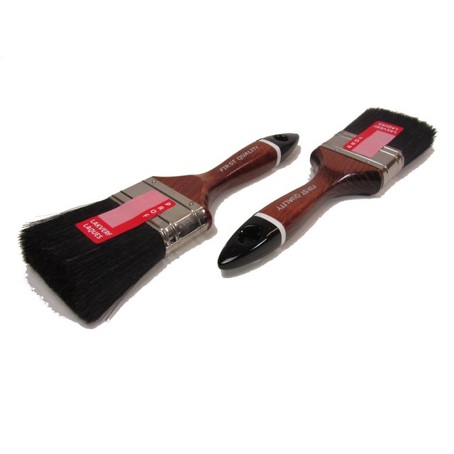 Platte kwast zwart prof plus