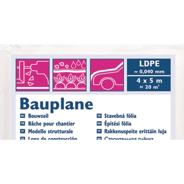 bouwzeil 4x5m 40µm