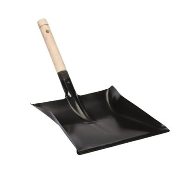 STOFBLIK metaal houten steel