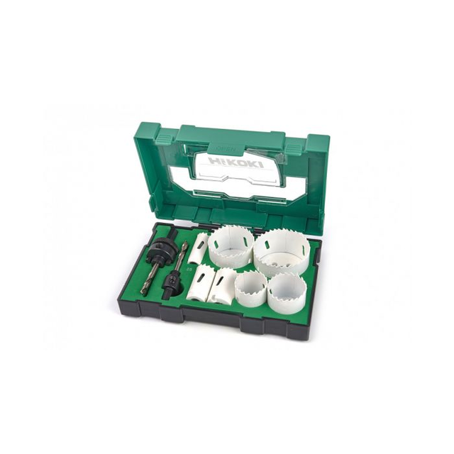 Bi-metaal gatzagen set 19/25/32/38/44/57/68 mm + 2 x houder