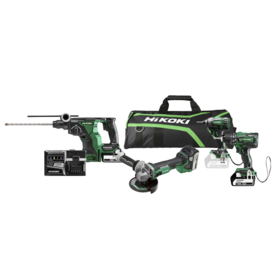 Combopack met 3 x 5.0 Ah accu's en lader in tas