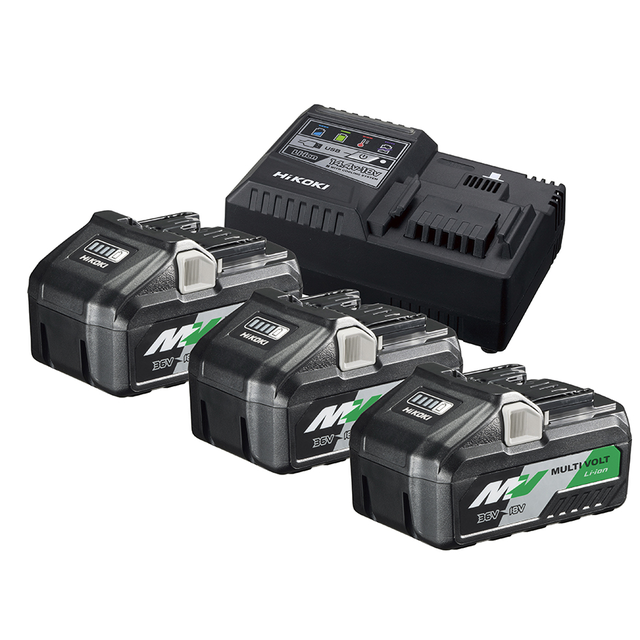 Boosterpack Multi-Volt - 3 x 8Ah 18 V / 4Ah 36 V + lader UC18YSL3