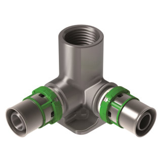 MUURPLAAT DUBBEL PERSKOPPELING HOOGTE 52CM 20 x 1/2V x 20