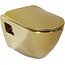 Creavit CREAVIT DESIGN OPHANG WC GOUD ZONDER SPROEIER WIT VAN BINNEN (BIDET),